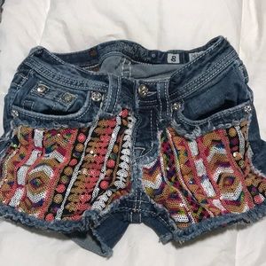 Miss Me girls (child) denim shorts. Size 8